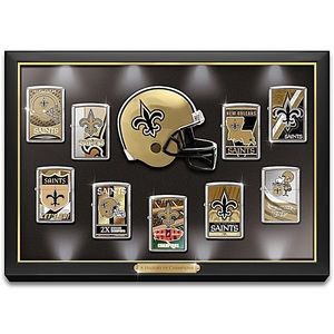 Collectible New Orleans Saints Zippo Lighters (lighters included)